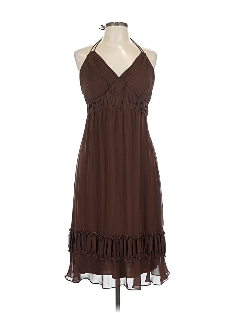 Pre-owned Sangria Cocktail Dress In Brown