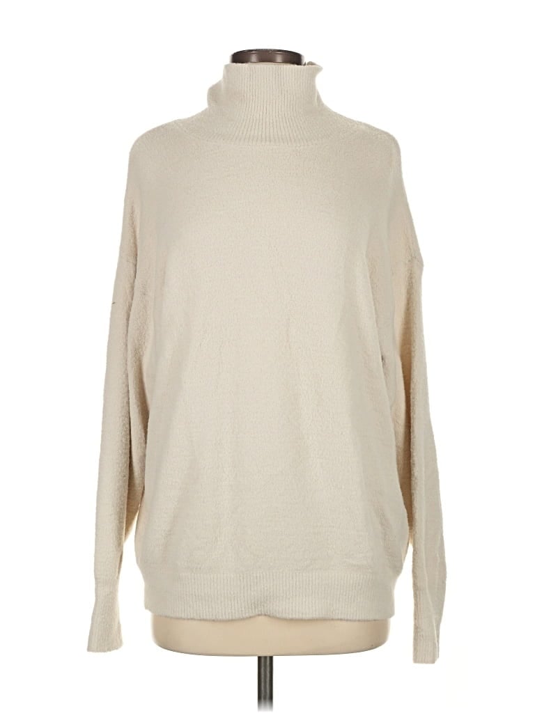 Pre-owned Wilfred Free Turtleneck Sweater In White