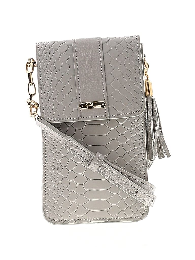 Pre-owned Gigi New York Crossbody Bag In Gray