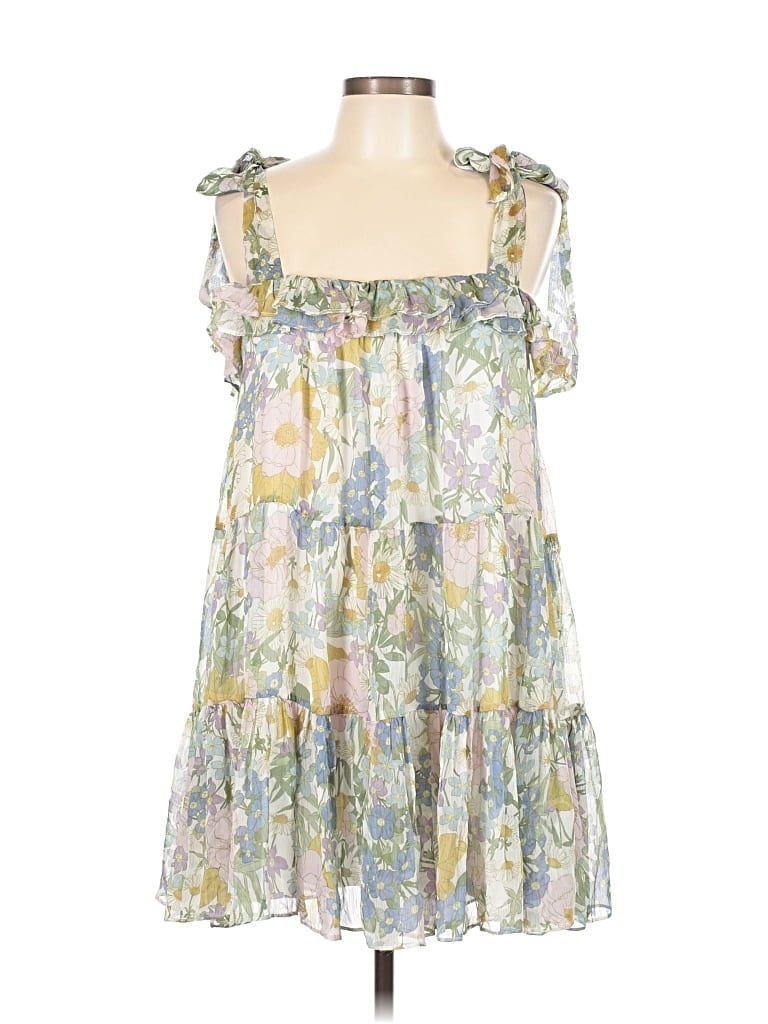 Pre-owned Aakaa Casual Dress In Green