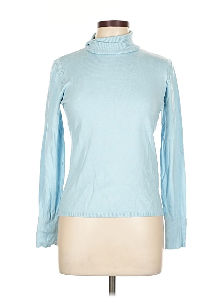 Pre-owned Premise Studio Turtleneck Sweater In Blue