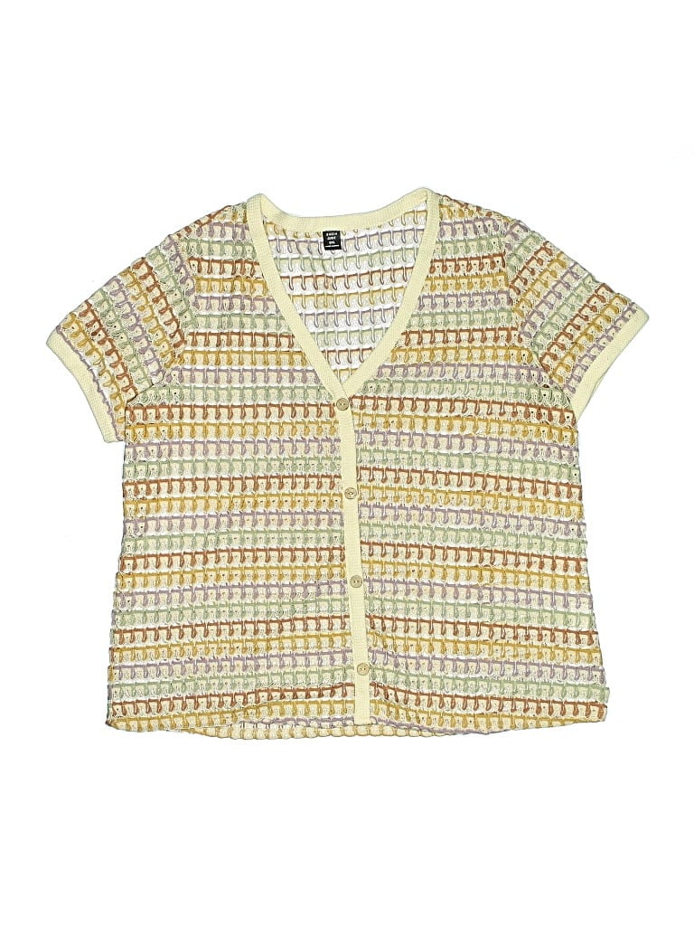 Pre-owned Shein Curve Swimsuit Cover Up In Yellow