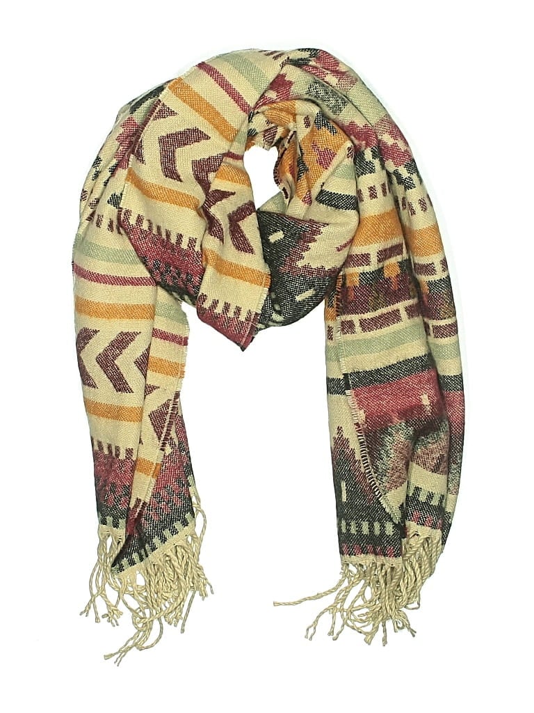 Pre-owned Unbranded Scarf In Burgundy