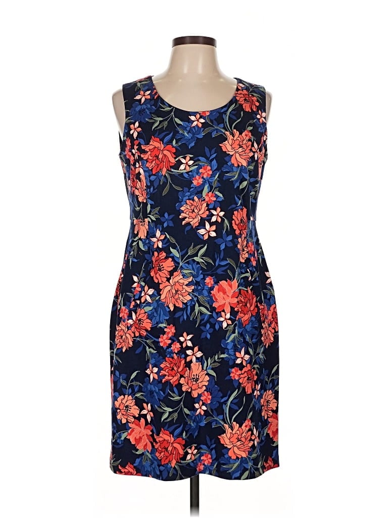 Pre-owned Lands' End Casual Dress In Blue