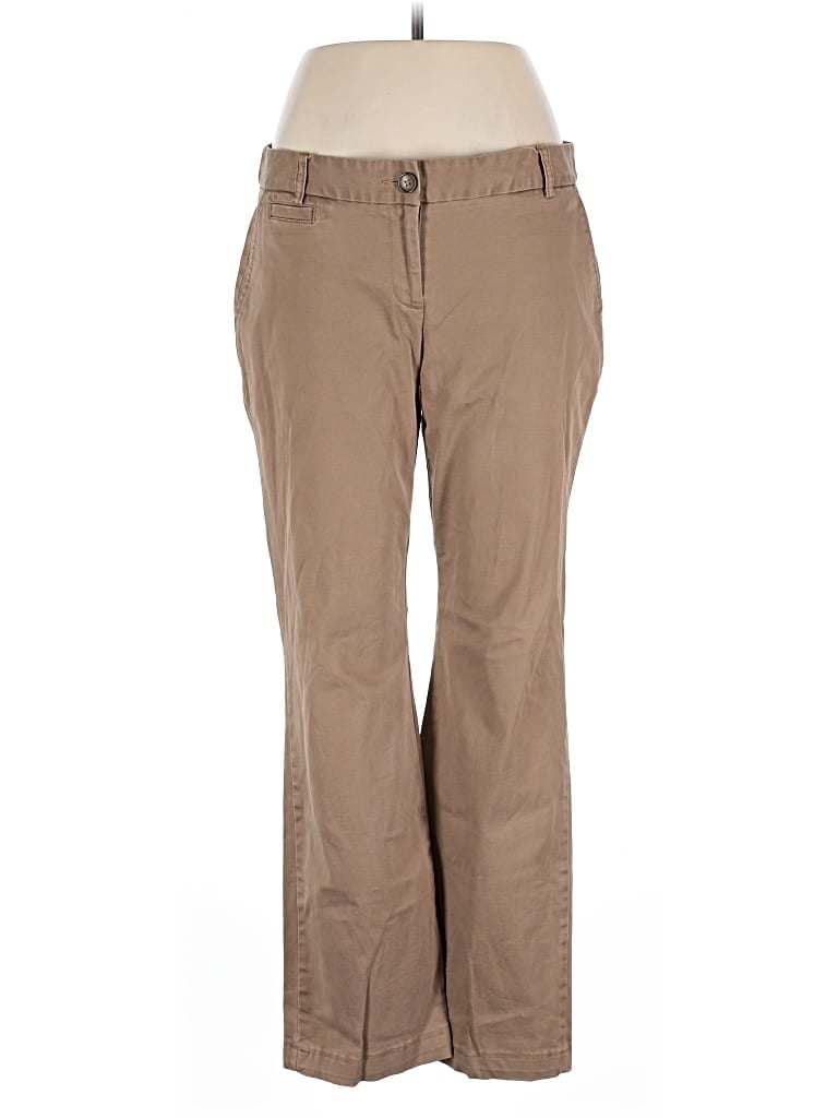 Pre-owned Lands' End Khaki Pant In Brown