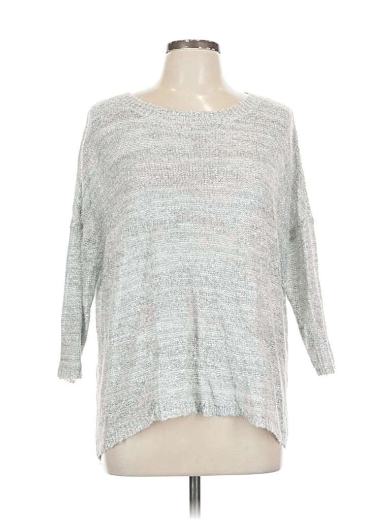 Pre-owned A.n.a. A New Approach Pullover Sweater In Silver