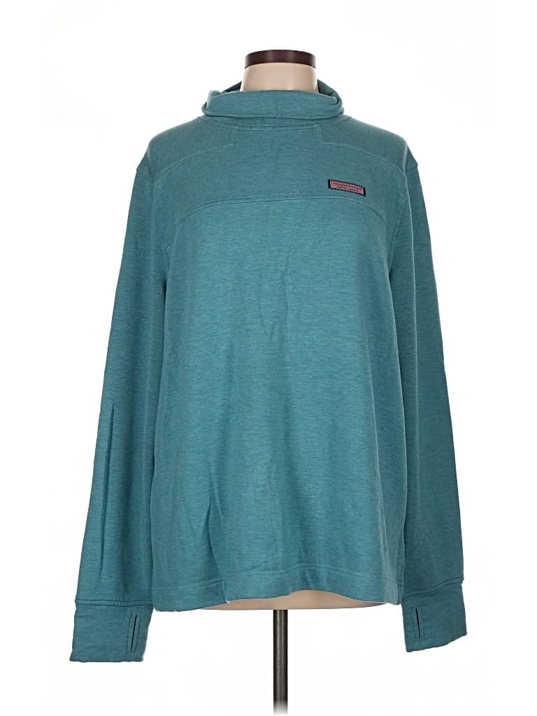 Pre-owned Vineyard Vines Turtleneck Sweater In Blue