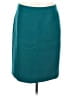 J.Crew 100% Wool Solid Teal Wool Skirt Size 8 - photo 1