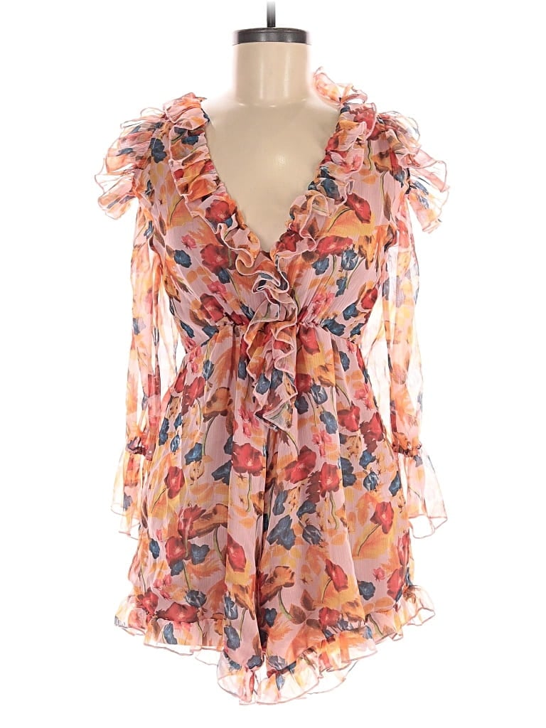 Pre-owned Opt Romper In Orange