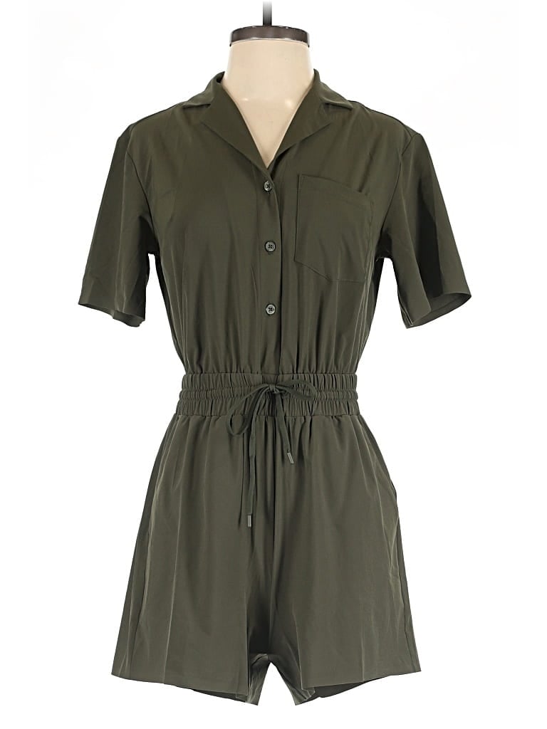 Pre-owned Athleta Romper In Green