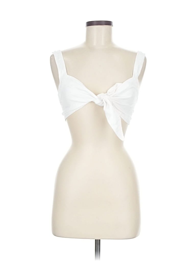 Pre-owned Wilfred Tank Top White Strapless Neckline Tops