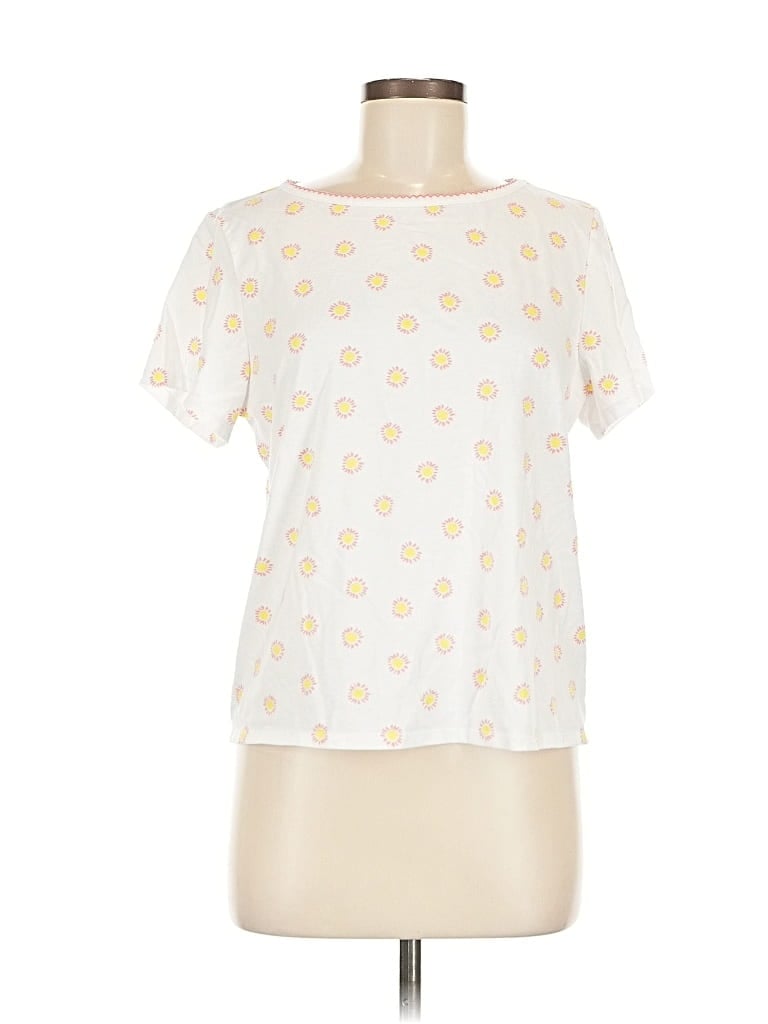 Pre-owned Joyspun Short Sleeve T-shirt In White