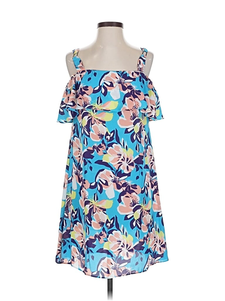 Pre-owned Attention Casual Dress In Blue