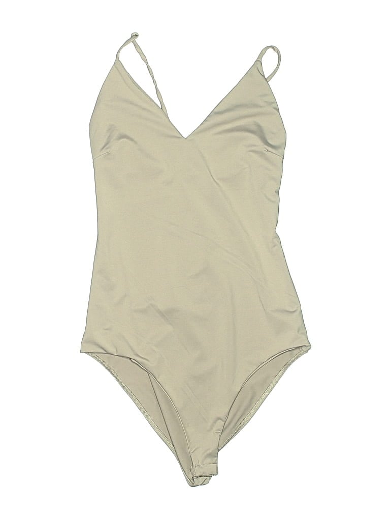 Pre-owned Solemio Bodysuit In Brown