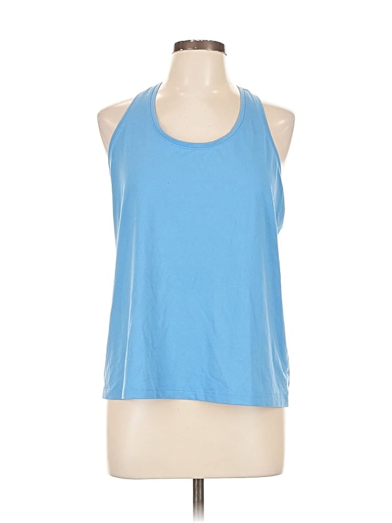 Pre-owned All In Motion Tank Top Blue Halter Neckline Tops