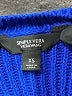 Simply Vera Vera Wang Solid Blue Pullover Sweater Size XS - photo 7