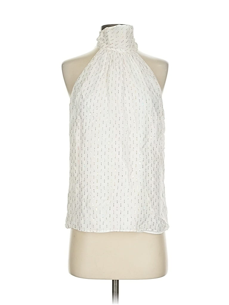 Pre-owned Ramy Brook Sleeveless Blouse In White