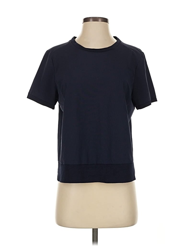 Pre-owned Br Standard Short Sleeve Top Black Crew Neck Tops