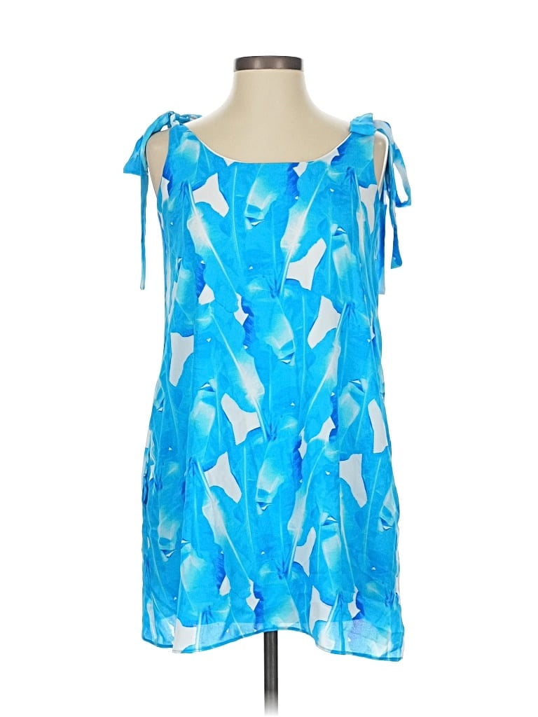 Pre-owned Aura Casual Dress In Blue