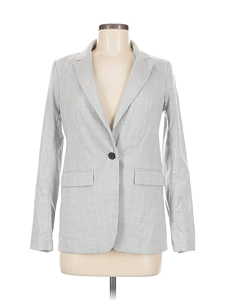 Pre-owned H&m Blazer Jacket In Gray