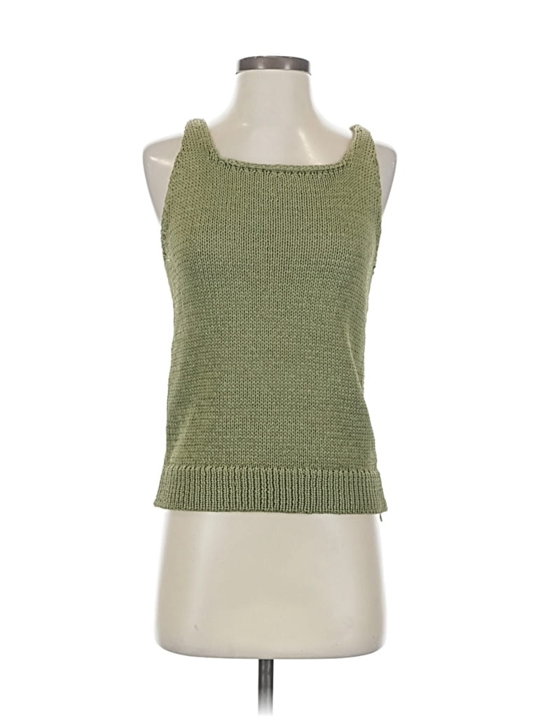 Pre-owned Ann Taylor Loft Pullover Sweater In Green