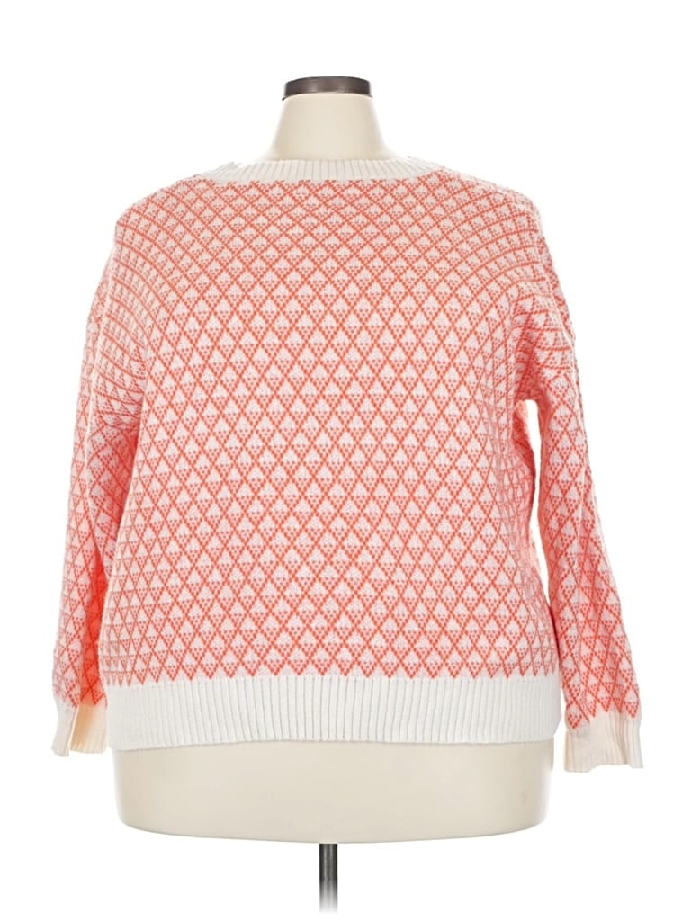 Pre-owned Shein Curve Pullover Sweater In Orange