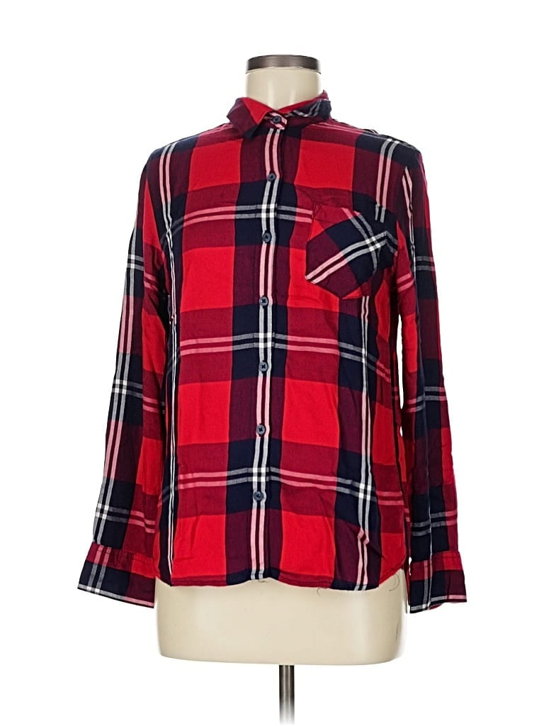 Pre-owned Woolrich Long Sleeve Button Down Shirt In Red