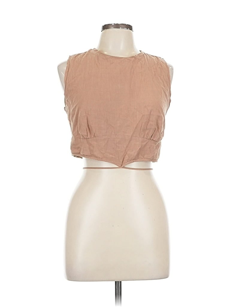 Pre-owned And Now This Sleeveless Blouse In Brown