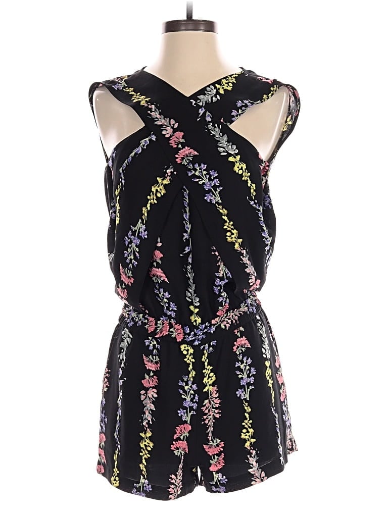 Pre-owned Bcbgmaxazria Romper In Black