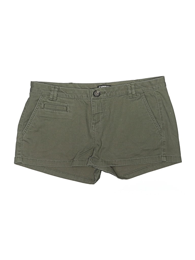Pre-owned Express Outlet Khaki Shorts In Green