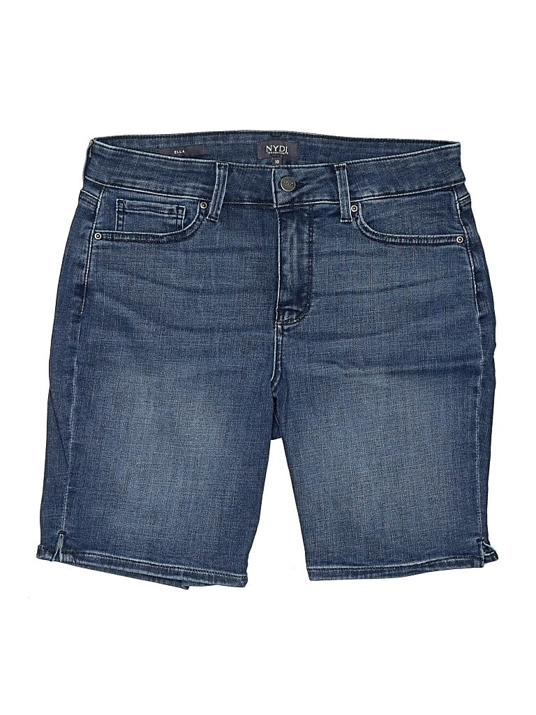 Pre-owned Nydj Denim Shorts In Blue