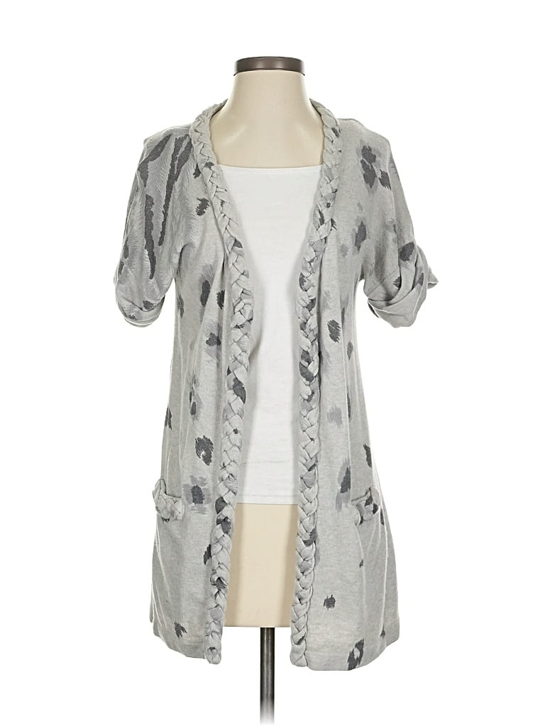 Pre-owned Rebecca Taylor Cardigan Sweater In Gray