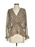 Generation Love 100% Polyester Tan 3/4 Sleeve Blouse Size S - photo 1