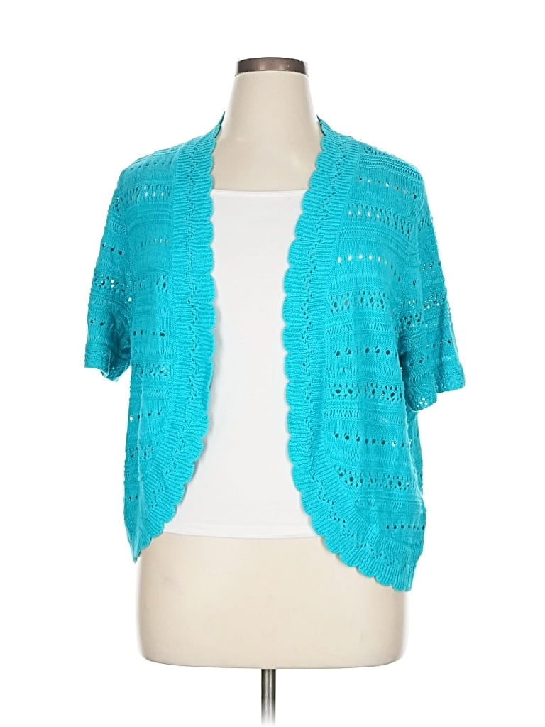 Cj Banks Cardigan Sweater In Blue