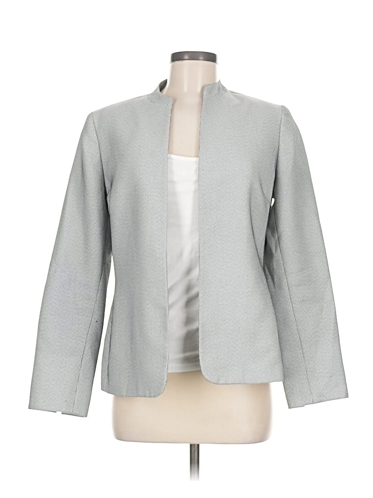 Pre-owned Kasper Blazer Jacket In Gray