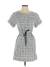 Maje 100% Polyester Tweed Gray Blue Casual Dress Size EU (FR) 34 / US 2 - photo 1