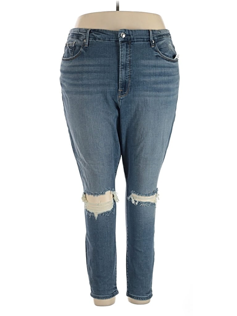 Pre-owned Good American Jeans In Blue