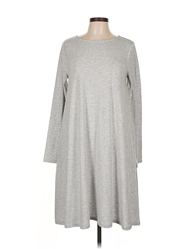 Pre-owned Zenana Casual Dress In Gray