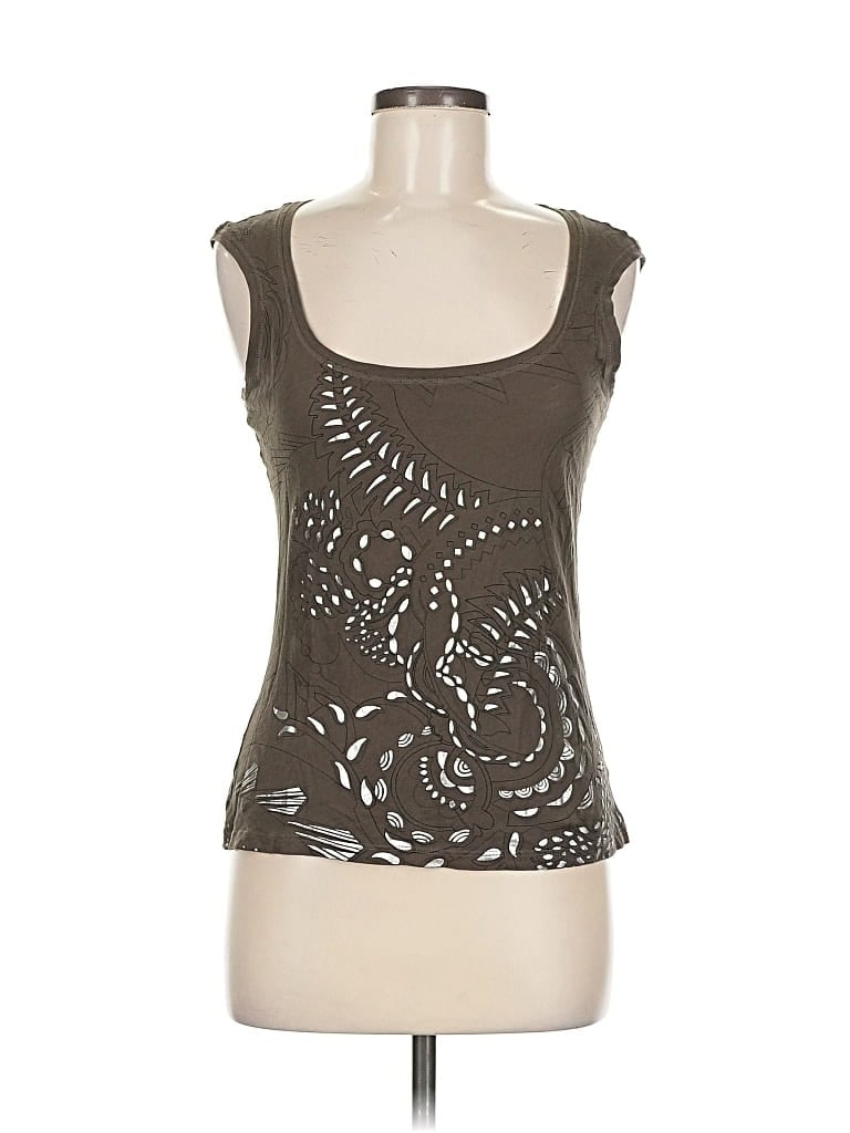 Pre-owned Elie Tahari Tank Top Brown Tops