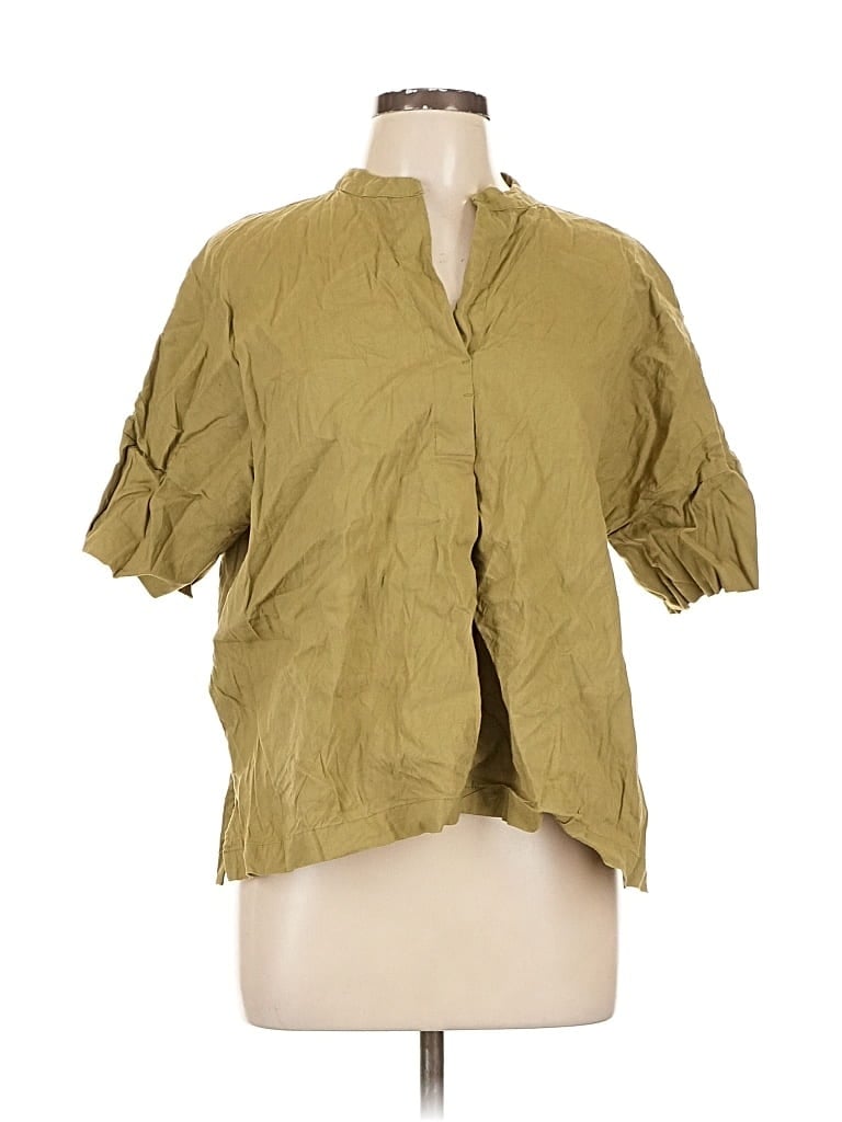 Pre-owned T Tahari 3/4 Sleeve T-shirt In Green