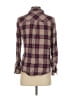 Rails 100% Rayon Plaid Burgundy Purple Long Sleeve Button-Down Shirt Size S - photo 2