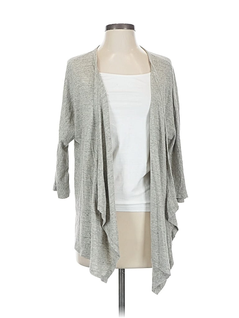 Pre-owned Eileen Fisher Cardigan Sweater In Gray