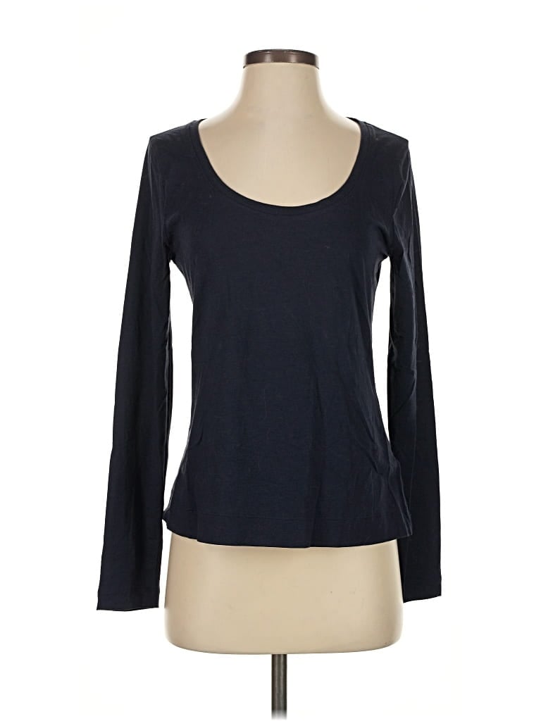 Pre-owned Athleta Long Sleeve T-shirt In Black