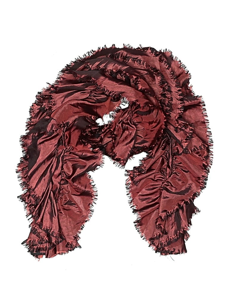 Pre-owned Unbranded Scarf In Burgundy
