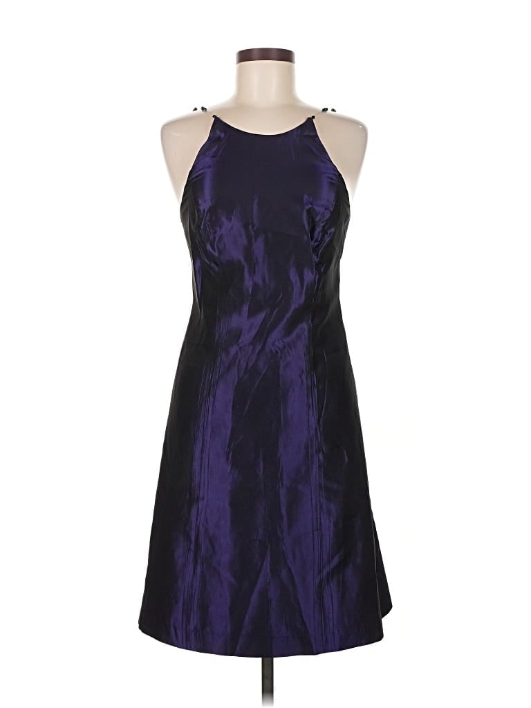 Pre-owned Ann Taylor Loft Cocktail Dress In Purple