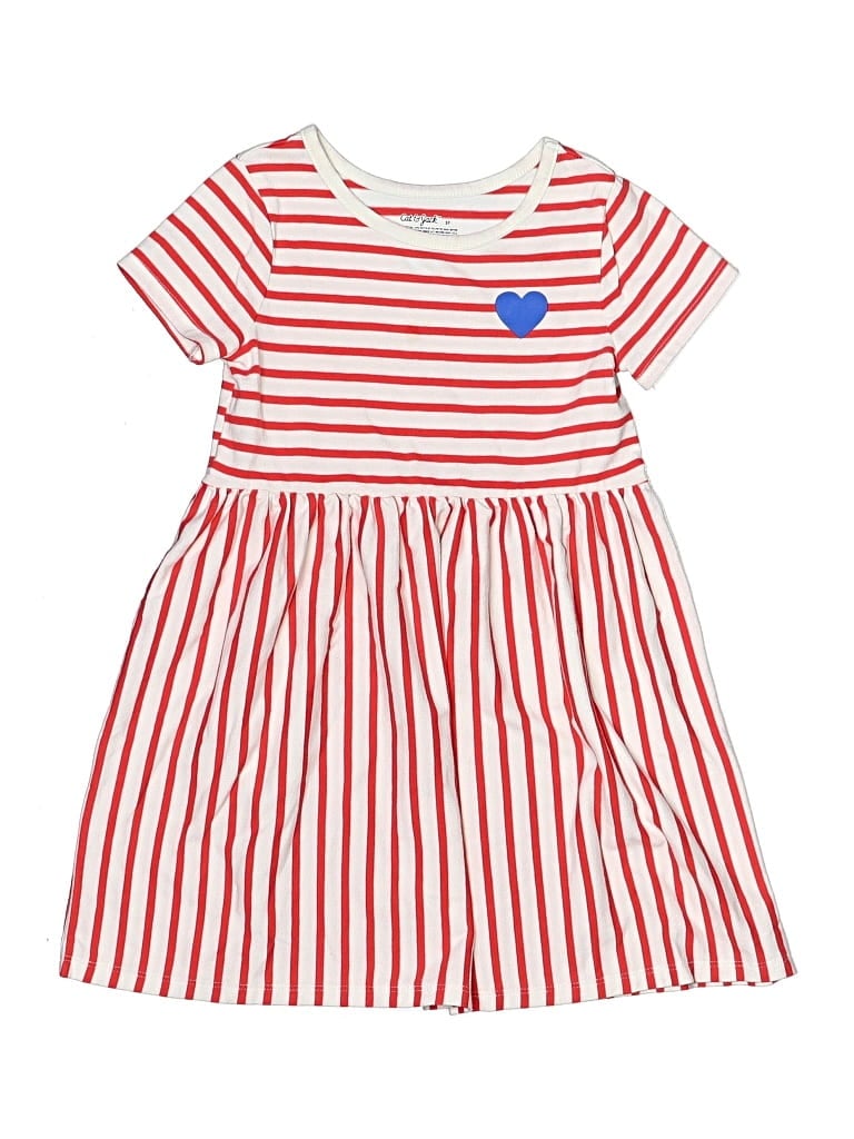 Pre-owned Cat & Jack Kids' Dress In Red