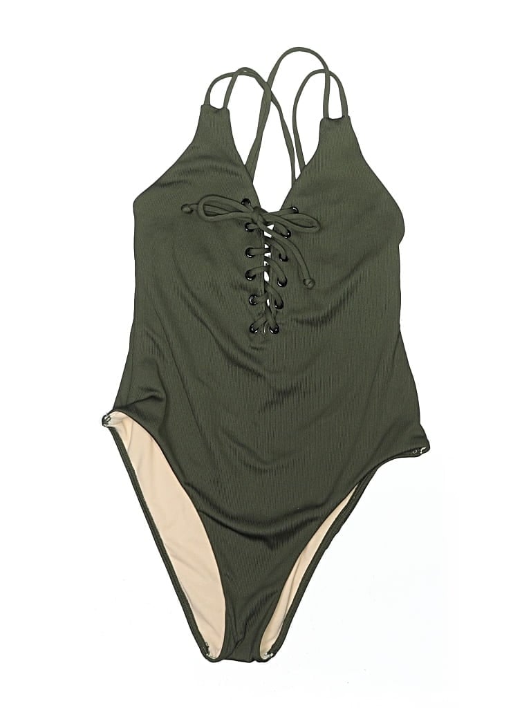 Pre-owned La Hearts One Piece Swimsuit In Green