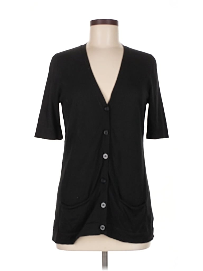 Pre-owned Ann Taylor Factory Cardigan Sweater In Black