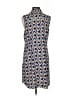CAbi 100% Polyester Print Blue Casual Dress Size S - photo 2