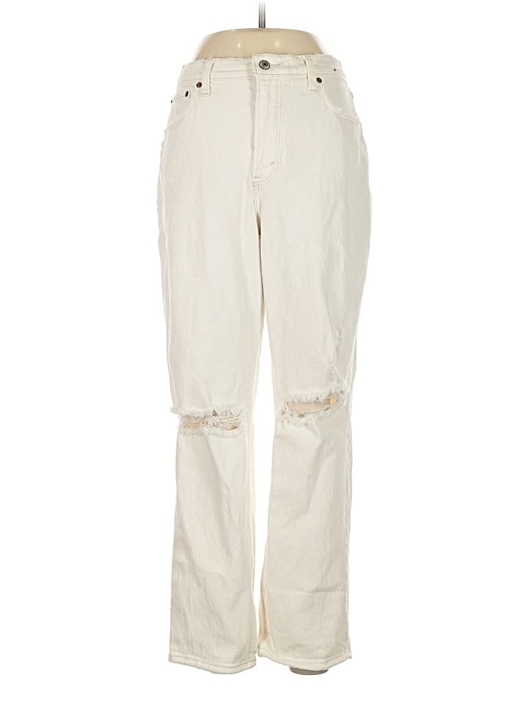 Pre-owned Abercrombie & Fitch Jeans In White